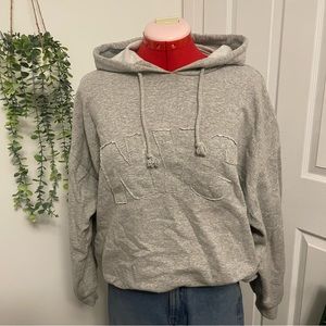 Boohoo | NYC grey relaxed hoodie